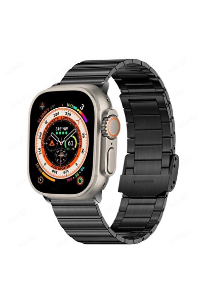 Mi7a Apple Watch 8 7 6 5 4 3 Se Ultra 42 / 44 / 45 / 49 MM Uyumlu Metal Pasla...
