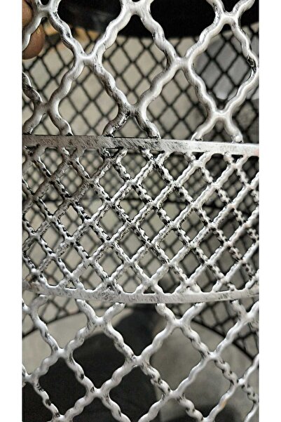 VENON Sehpalı Lambader Elips Gümüş Patine ⭐️Açık Gri Kumaş Şapka Gri Püsküllü ⭐️Salon Köşe Lambader