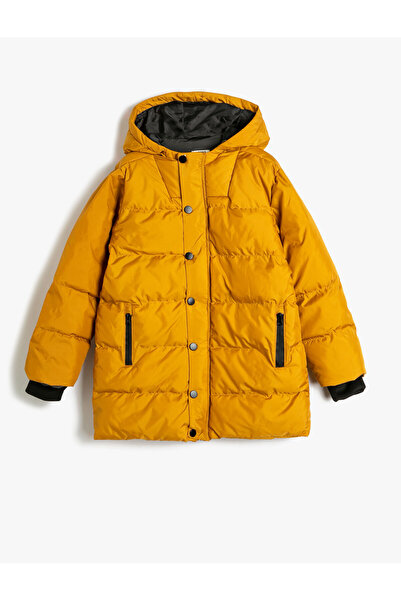 Koton Boy's Petrol Green Coat