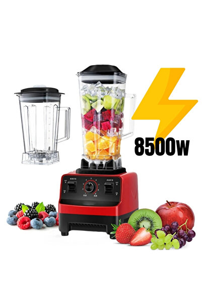 genernic Commercial 2 in 1 electric blender, 2.0 liter capacity, high-speed juicer and food processor 8500W, PS-4745 (Red)