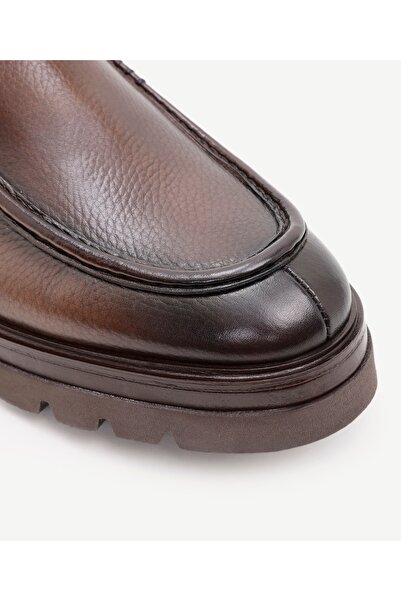 Yargıcı Retro Görünümlü Lastikli Deri Bot