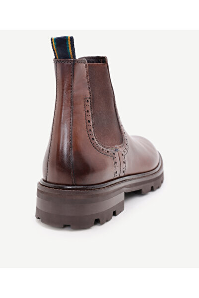 Yargıcı Lastikli Deri Bot