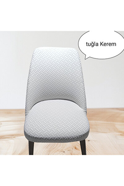 NEFİS HOME buyok Oval Sandalye Kılıfı ,sandalye Örtüsü TUĞLA ,yıkanabılır,las...