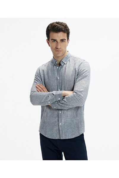 Yargıcı Blok Renkli Uzun Kollu Gömlek