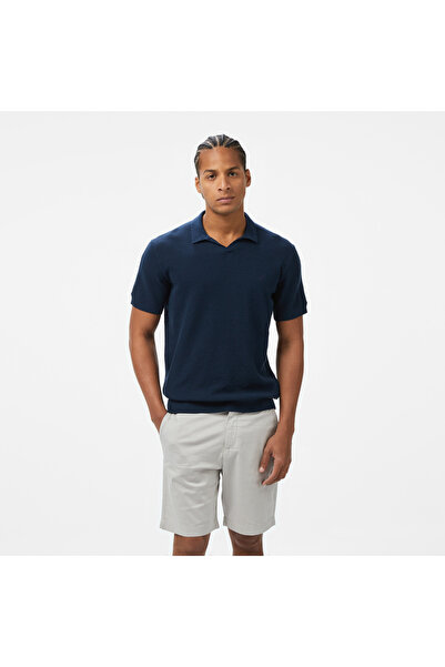 Nautica Erkek Lacivert Kısa Kollu Triko