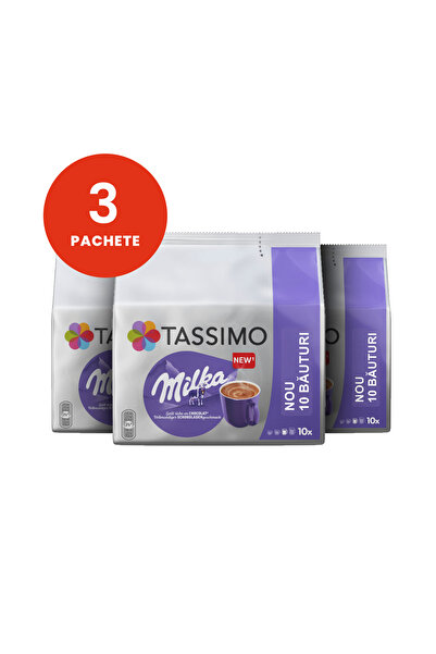 tassimo 3x capsule de ciocolată caldă, Jacobs Milka, 10 buc, 10 băuturi, 160 g