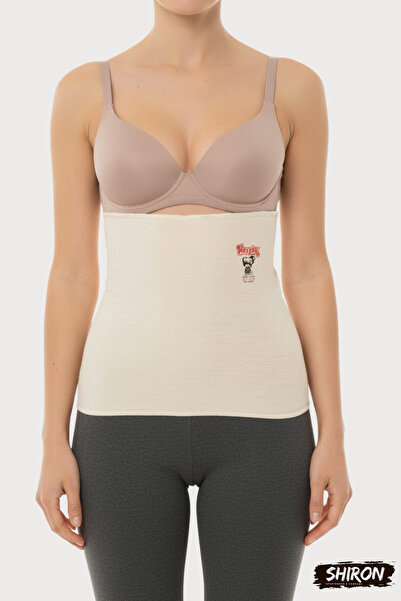 Shiron Sportswear&Company Hasyün Corset - Natural 100% Wool Super Thin Waist Corset Unisex