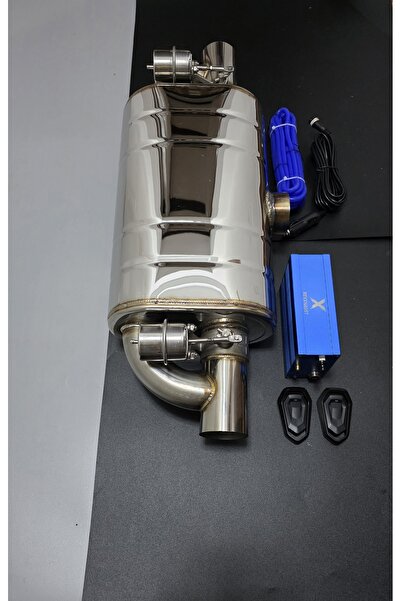 OEM Tobă de eșapament sport din oțel inoxidabil – Sunet reglabil cu clapete de vid la ambele ieșiri, 76 mm