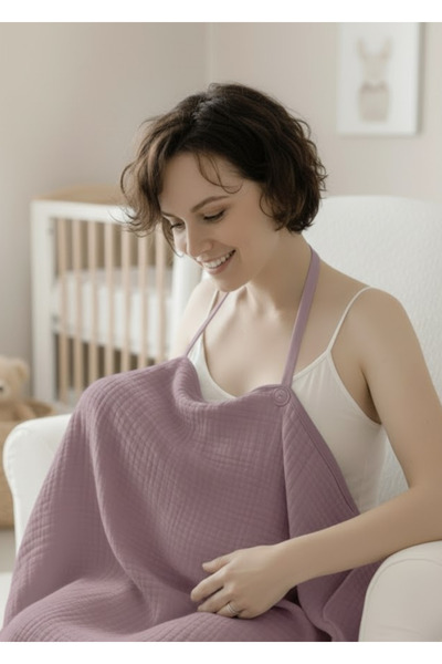 Joyous Mom Kids Κάλυμμα θηλασμού μωρού από μουσελίνα 4 στρώσεων, σαλιάρα που ...