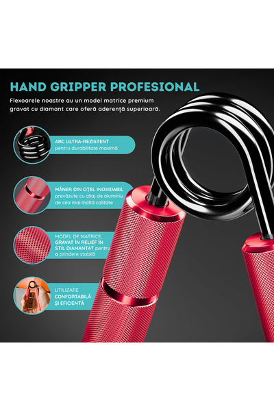 NARCIX FLEXOR FITNESS, stainless steel, non-slip handle – 100 kg