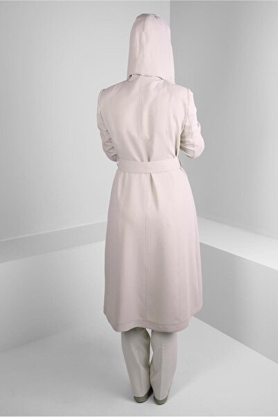 Alvina ÇIKARILABİLİR KAPÜŞONLU KEMERLİ TRENÇKOT 10718