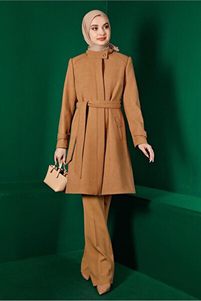 Alvina Пальто з поясом і капюшоном 90254