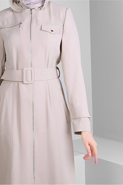 Alvina ÇIKARILABİLİR KAPÜŞONLU KEMERLİ TRENÇKOT 10718