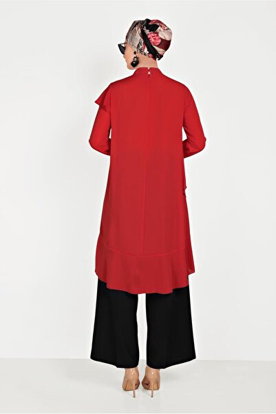 Alvina Neck Tie Asymetric Tunic 40447