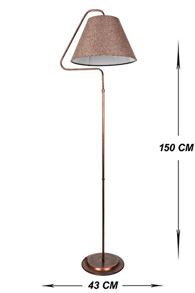 VENON Aydınlatma Lambader Rose Emma Üçgen Siyah Bakır Patine Gülkurusu Şapka