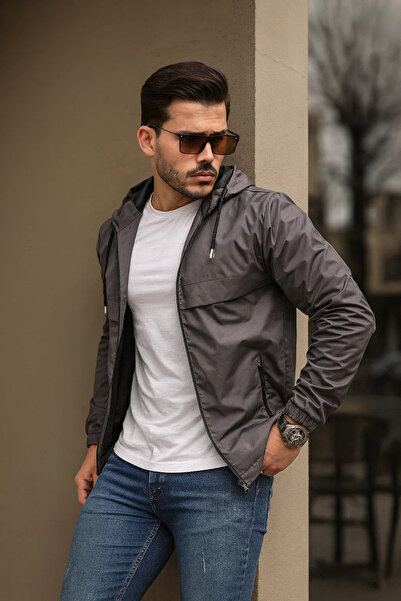 comstar Чоловічий водонепроникний плащ з підкладкою, капюшоном і кишенями