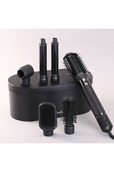 ENZO B1 6‑in‑1 Professional Hot-Air Multi‑Styler Brush with Ionic Technology