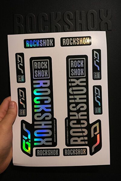 cakaybu RockShox Maşa Sticker | Bisiklet Ön Çatal Stickerı | 10 PARÇA ETİKET