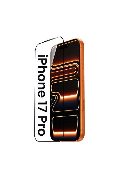 yubu Apple iPhone 17 Pro Uyumlu Temperli Cam Tam Kaplama, Kırılmaz Ekran Koru...