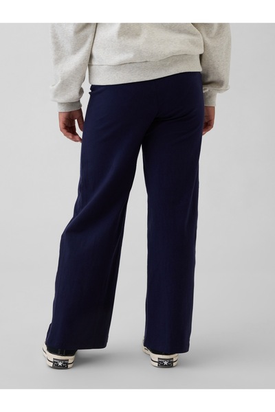 GAP Kız Çocuk Lacivert Wide-Leg Foldover Leggings Tayt