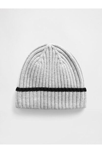 GAP Erkek Çocuk Beyaz Kids CashSoft Fitilli Logo Bere