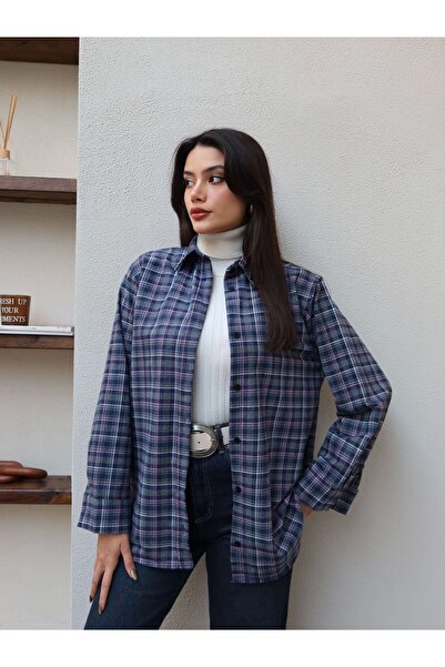 ESRAHELVACI Oversize Plaid Shirt