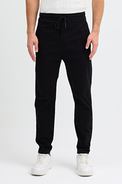 hateko Raus Denim Waist Drawstring Chino Jogger Pants
