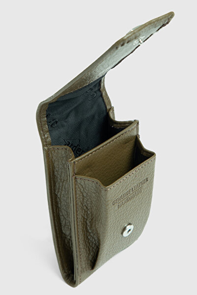 By Hakan Genuine Leather Cigarette Holder Ar-01 Khaki