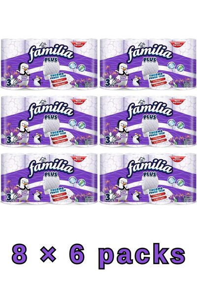 Familia Colored Toilet Tissue 8 Rolls – Soft, scented & gentle. Absorbent wit...