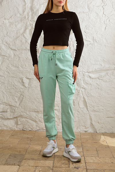 ESPİNA Γυναικεία φούτερ με τσέπη Cargo με κορδόνι Άνετη εφαρμογή