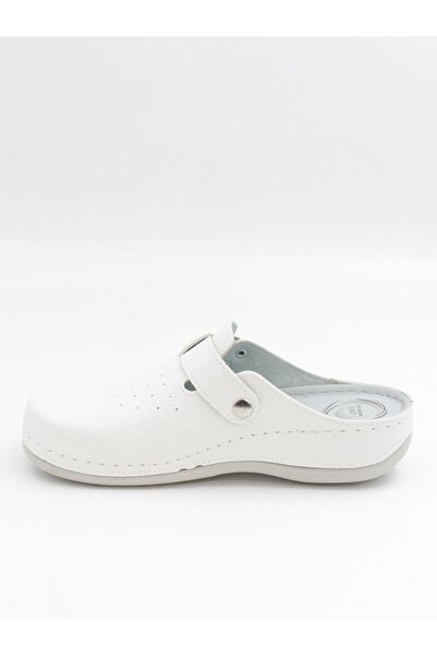 BENTO 32003 Papuci Sabo albi 36-41 anatomici cu față închisă