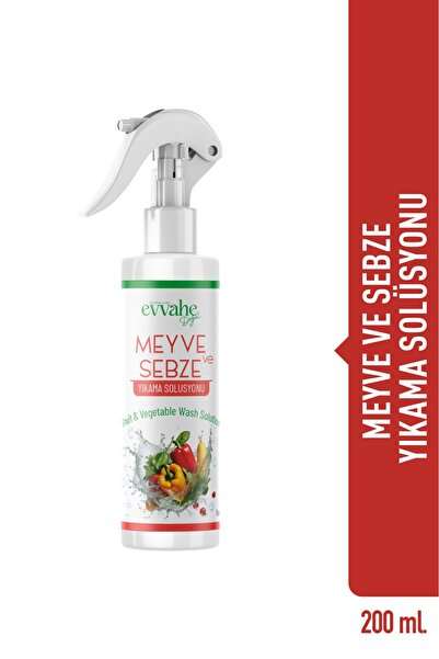 EVVAHE DOĞAL Meyve Sebze Yıkama Solusyonu 200 ml
