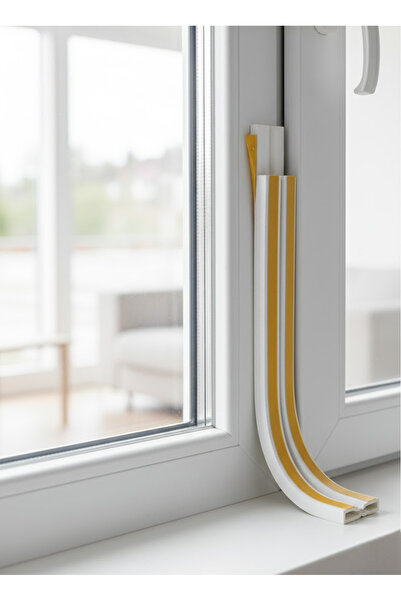 MH MiniHediye Adhesive 10x2=20 Meters (WHITE) Door Window Tape Seal Cold Insulation Rubber Tapes