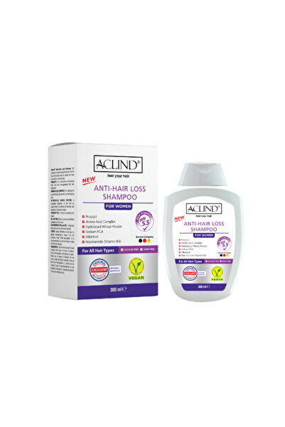 Aclind ® Antı-haır Loss Shampoo For Women 300 ml | Kadınlar Için Saç Dökülmes...