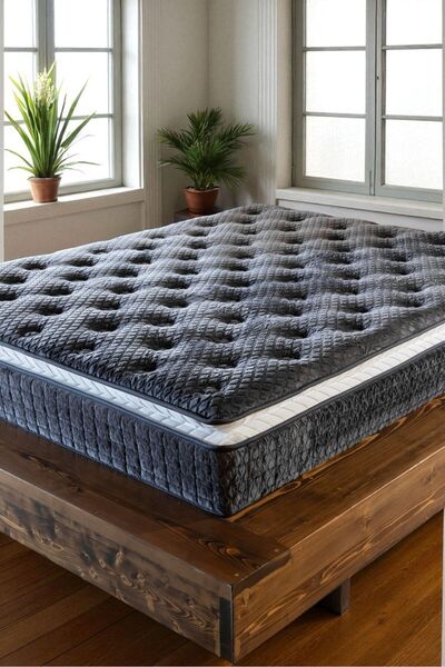 mubahyatak Ultra Ortopedik Hilal Pedli Pocket Yaylı Torba Yaylı Tavşan Tüyü Kumaş Yatak