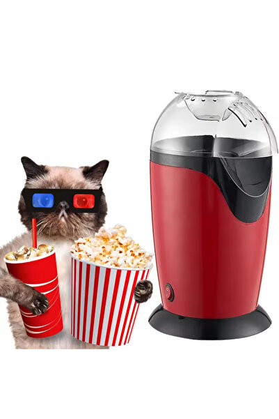 DLC Hot Air Popcorn Maker Machine 1200W Oil-Free, One-Touch Operation, 98% Popping Rate, Pure Corn