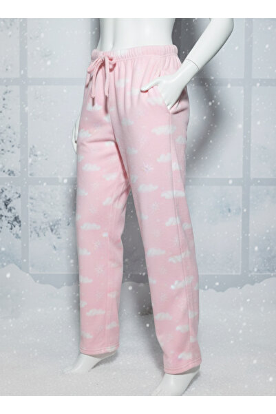 Altınay Luxury Pocket Fleece Winter Pajama Bottoms
