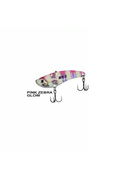 RYUJI Mirror Vib 4.7cm 9gr Vibrasyon Jig Yem Pink Zebra Glow