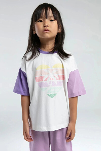 Rolypoly Girl's Purple Bermuda Set