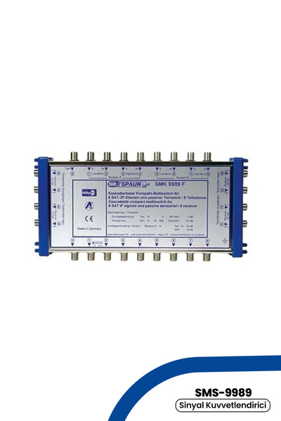 GOLDMASTER Çoklu Anahtar Spaun SMK-9989 F Multiswitch Sinyal Kuvvetlendirici