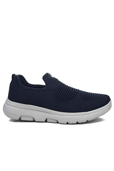 Wickers 2480 Navy Blue Knitwear Memory Foam Men's Sneakers