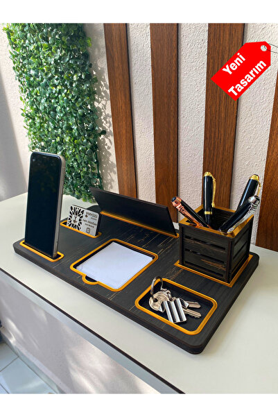 yeryüzü dizayn Ofis Masa Üstü Isimlik Kalemlik Seti Ofis Aksesuarı Işyeri Hediyesi
