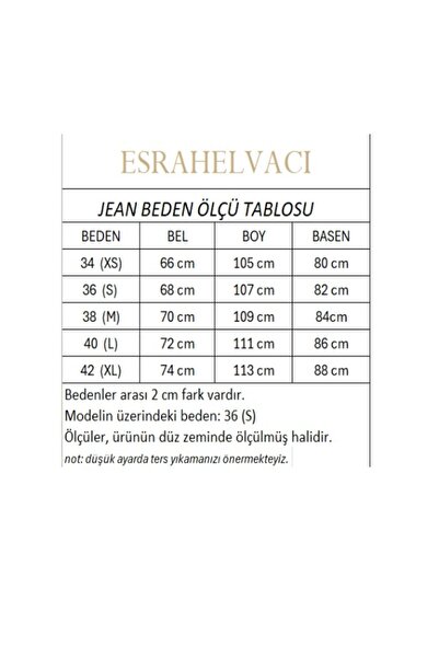 ESRAHELVACI Sötét sötétkék, trapézszárú farmernadrág