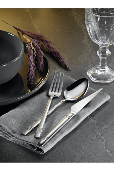Arsel Asya Sade 89 Piece Cutlery Set for 12 People and Serving Set 304 Quality