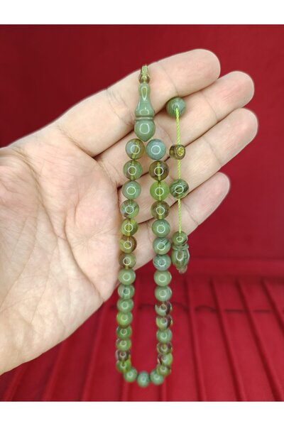 Anemore Collection سبحة من العقيق الناري حكمة السعيد مصنوعة يدويًا على شكل كر...