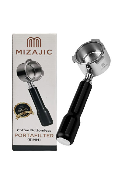 MIZAJIC Bottomless Portafilter 51mm - Compatible with DeLonghi Dedica / EC680 / EC685