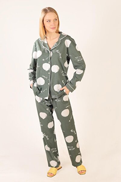 ESPİNA Patterned Cotton Knitted Pajama Set
