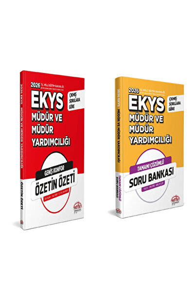 Editör Yayınevi 2026 Meb Ekys Müdür Ve Müdür Yardımcılığı Özetin Özeti Ve Sor...