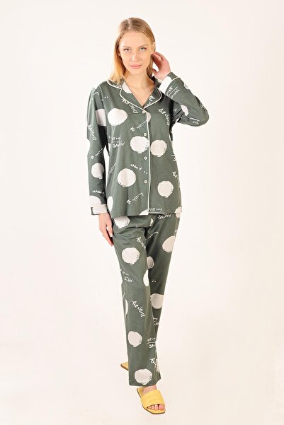 ESPİNA Patterned Cotton Knitted Pajama Set