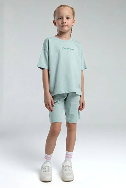 Rolypoly Girl's Bermuda Set - Water Green